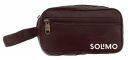 Amazon Brand - Solimo Canvas Toiletry Bag, Brown...