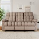 Amazon Brand - Solimo Capri 3 Seater Fabric Recliner (Mocha)...