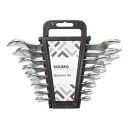 Amazon Brand - Solimo Carbon Steel Double Ended Open Jaw Spanner Set (Pack of 8)...