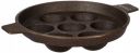 Amazon Brand - Solimo Pre-Seasoned Cast Iron Paniyarkal 7 Hole...
