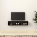Amazon Brand - Solimo Catmint Engineered Wood Wall Mounted TV/Entertainment Unit (Wenge)...