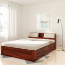 Amazon Brand Solimo Cazz Queen Size Solid Sheesham Wood Bed  ...