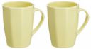 Amazon Brand - Solimo Ceramic Coffee Mugs | 100% Food Grade | Microwave Safe (380 ml, Set of 2, Yellow)...
