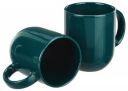 Amazon Brand - Solimo Ceramic Coffee Mugs | 100% Food Grade | Microwave Safe (300 ml, Set of 2, Turquoise)...