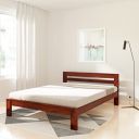 Amazon Brand - Solimo Cito Queen Size Solid Sheesham Wood Bed Without Storage (Honey Finish)...