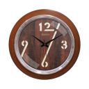 Amazon Brand - Solimo Classic Numbers Wall Clock | Wooden | Silent Sweep Movement | 16 Inch | Brown...