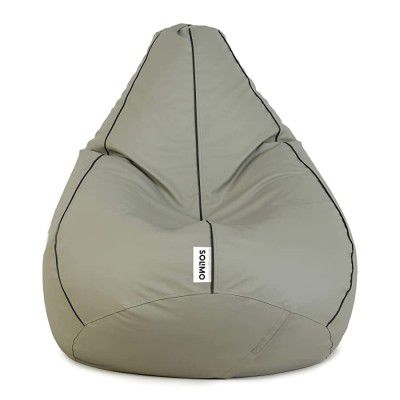 Amazon Brand - Solimo Classic XXXL Bean Bag Cover (Without Beans)_Grey