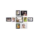 Amazon Brand - Solimo Collage Photo Frames, Set of 9,Wall Hanging (6 pcs - 5x7 inch, 3 pcs - 8x10 inch), Black & Cream...