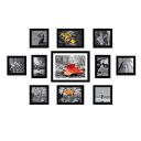 Amazon Brand - Solimo Collage Set of 11 Black Photo Frames ( 4 x 6 Inch - 2 & 5 X 5 Inch - 6, 5 X 7 inch - 2 & 8 X 10 inch - 1 ), Rectangular, Synthetic, Tabletop...