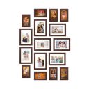 Amazon Brand - Solimo Collage Set of 16 Brown Photo Frames ( 4 X 6 inch - 8 & 6 X 8 Inch - 8)...