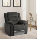 Amazon Brand - Solimo Costa 1 Seater Fabric Recliner (Grey)...