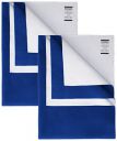 Amazon Brand - Solimo Cotton Baby Water Resistant Dry Sheet Small 70Cm X 50Cm Royal Blue...