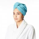 Amazon Brand - Solimo - Cotton Bath Headwrap | Microfiber | Fade Resistant | Purple...