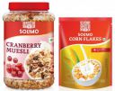 Amazon Brand Solimo - Cranberry Muesli 1kg - Corn Flakes 875g...