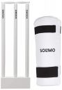 Amazon Brand - Solimo Cricket Arm Guard and Amazon Brand - Solimo Cricket Wooden Stumps Combo...