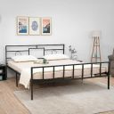 Amazon Brand - Solimo Cyrus Metal Regular King Bed-(Glossy Finish_Black)...
