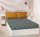 Amazon Brand - Solimo Ditsy Dale 144 TC 100% Cotton Double Bedsheet with 2 Pillow Covers...