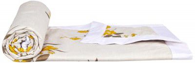 Amazon Brand - Solimo Double Microfiber Quilt | 100% Microfiber Exterior | 120 GSM | for Mild Winters and AC Rooms (Diamond Beige)