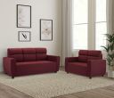 Amazon Brand - Solimo Elanzu 5 Seater Sectional Sofa Set (Fabric, Maroon Wine)...