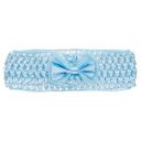 Amazon Brand - Solimo Elastic Hair Bands with Blue Bow, Pack of 2 for Kids...