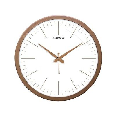 Amazon Brand - Solimo Elegant Metallic Analog Wall Clock, Silent Sweep, Slim Line Time Indicator (12 Inches, Copper Frame)