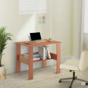 Amazon Brand - Solimo Engineered Wood Computer Desk with One Tier Shelves Laptop Study Table for Office Home Workstation Writing Modern Desk |Brown...