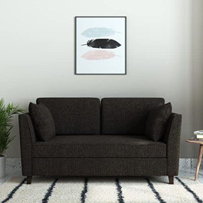 Amazon Brand - Solimo Epinard 2 Seater Sofa (Fabric, Brown)
