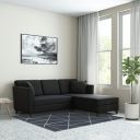 Amazon Brand - Solimo Epinard 5 Seater L Shape LHS Sofa with Lounger (Fabric, Charcoal Grey)...