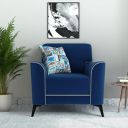 Amazon Brand - Solimo Fensmark 1 Seater Sofa (Fabric, Royal Blue)...