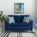 Amazon Brand - Solimo Fensmark 2 Seater Sofa (Fabric, Royal Blue)...