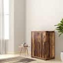 Amazon Brand - Solimo Ferly Solid Sheesham Wood Bar Cabinet (Natural Finish)...
