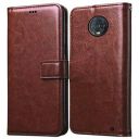 Amazon Brand-Solimo Flip for Motorola Moto G6 Plus (Leather_Brown)...