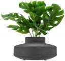Solimo Flower Vase with Rust-Resistant Coating | Stylish and Easy-to-Clean Finish | Compact Design for Modern Décor | Round Vase - Textured Black...