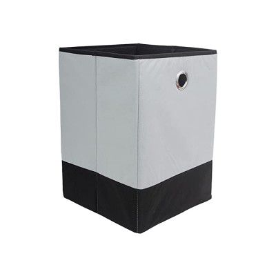 Amazon Brand - Solimo Foldable Laundry Hamper Grey