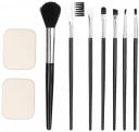 Amazon Brand - Solimo Foundation Sponge (Square) 2 Pieces + Makeup Brushes (Set Of 7)...