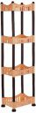 Amazon Brand - Solimo Four-Tier Multipurpose Plastic Rack for Kitchen, Living Room, Bathroom (Concave, Beige and Brown)...