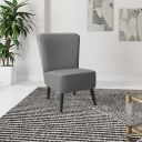 Amazon Brand - Solimo Funston Wing Chair (Fabric, Steel Grey, 1 Piece)...