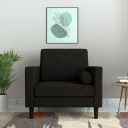 Amazon Brand - Solimo Fyford 1 Seater Sofa (Fabric, Brown)...