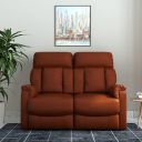 Amazon Brand - Solimo Geford 2 Seater Leatherette Recliner (Fabric, Tan)...