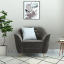 Amazon Brand - Solimo Glandore 1 Seater Sofa (Fabric, Graphite Grey)...