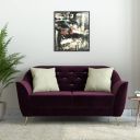 Amazon Brand - Solimo Glandore 2 Seater Sofa (Fabric, Wine)...