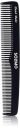 Amazon Brand - Solimo Handmade Black Easy-Grip and Thin Fine-Tooth Comb, 17 cm x 3 cm...