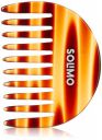 Amazon Brand - Solimo Handmade Turtle Shell Brown Extra-Wide U-Shaped Comb 8 cm x 6 cm...