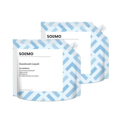 Amazon Brand - Solimo Handwash Liquid Refill, Sea Minerals - 1500 ml X 2