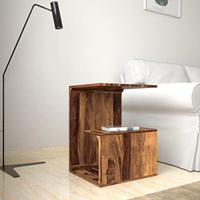 Amazon Brand - Solimo Hickoy Bedside Table (Sheesham Wood, Natural Finish)