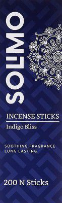 Amazon Brand - Solimo Incense Sticks, Set of 200, Indigo Bliss