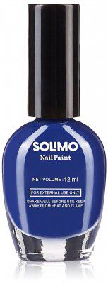 Amazon Brand - Solimo Indigo Blue Nail Polish, 12 ml
