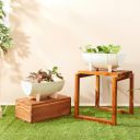 Amazon Brand- Solimo Indoor and Outdoor Rectangular 16 Inch Flower Planter Pot Best - Set of 2...