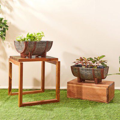 Amazon Brand- Solimo Indoor and Outdoor Round 10" - Set of 2