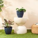 Amazon Brand- Solimo Indoor and Outdoor Round 9 Inch Sonet Flower Planter Pot Best ...